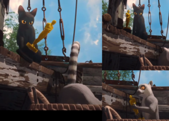 Gatito de Flow posa con su premio Oscar con un video publicado por su director.