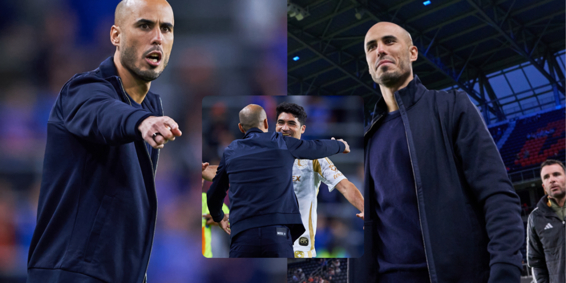 Guido Pizarro en su primer partido como director técnico con Tigres.