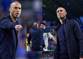 Guido Pizarro en su primer partido como director técnico con Tigres.