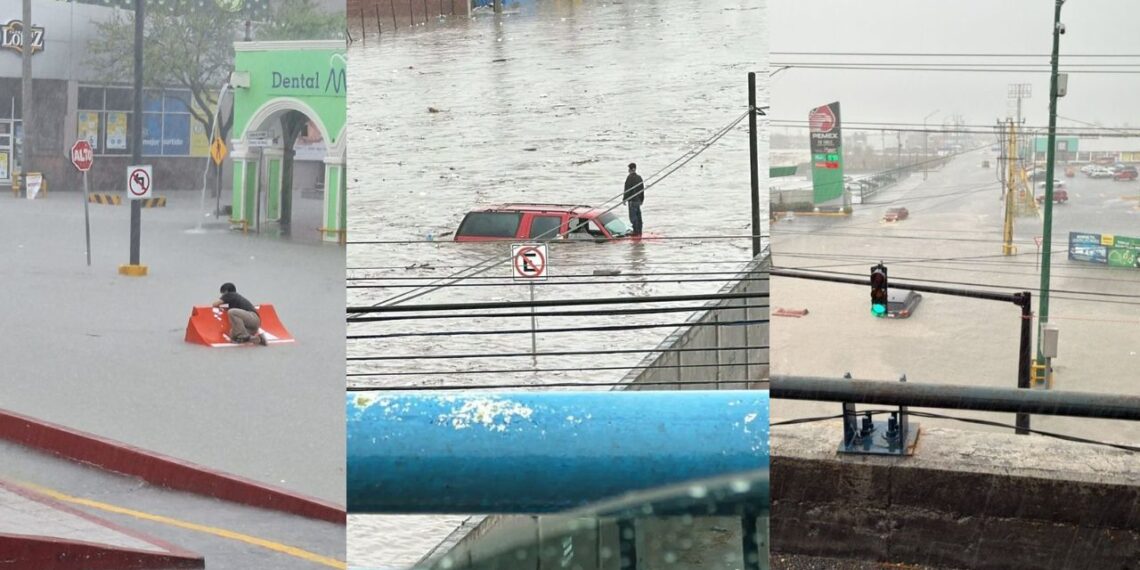 Lluvias torrenciales dejan a Reynosa y a McAllen bajo el agua