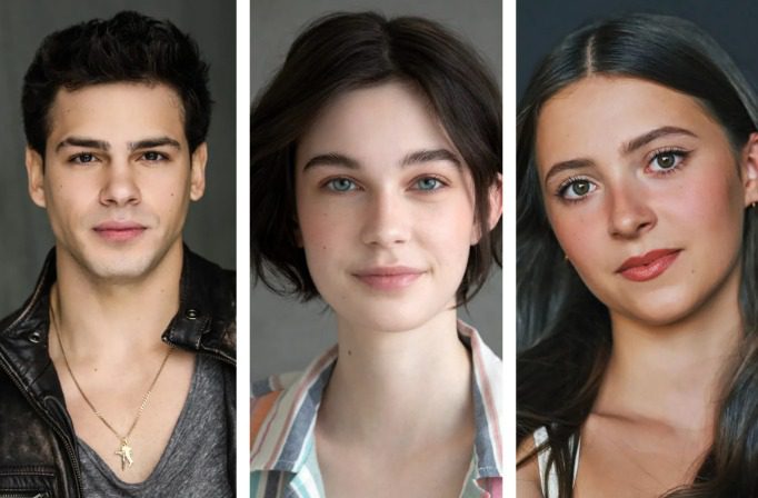 Anthony Timpano (Jamie), Vaughan Murrae (Kelly) y Keeley Karsten (Leah, hija de Malcolm).