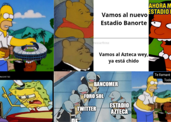 Memes del Estadio Azteca por cambio de nombre a Estadio Banorte.