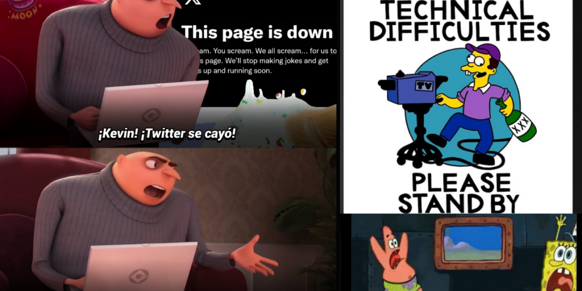 Memes por caída de X.