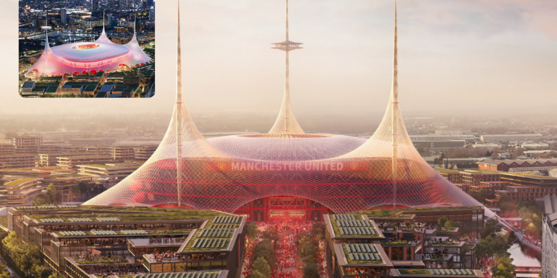Este será el nuevo estadio del Manchester United.