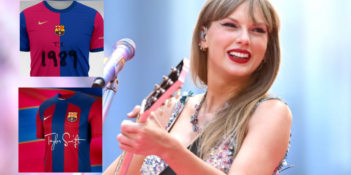 Rumores apuntan que el logo de Tylor Swift podría aparecer en el jersey del FC Barcelona en el próximo clásico contra Real Madrid.