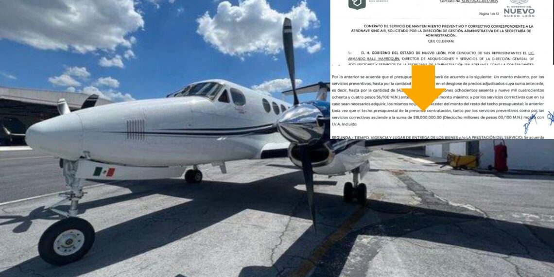 Gobierno gasta 18 millones de pesos en mantenimiento de King Air