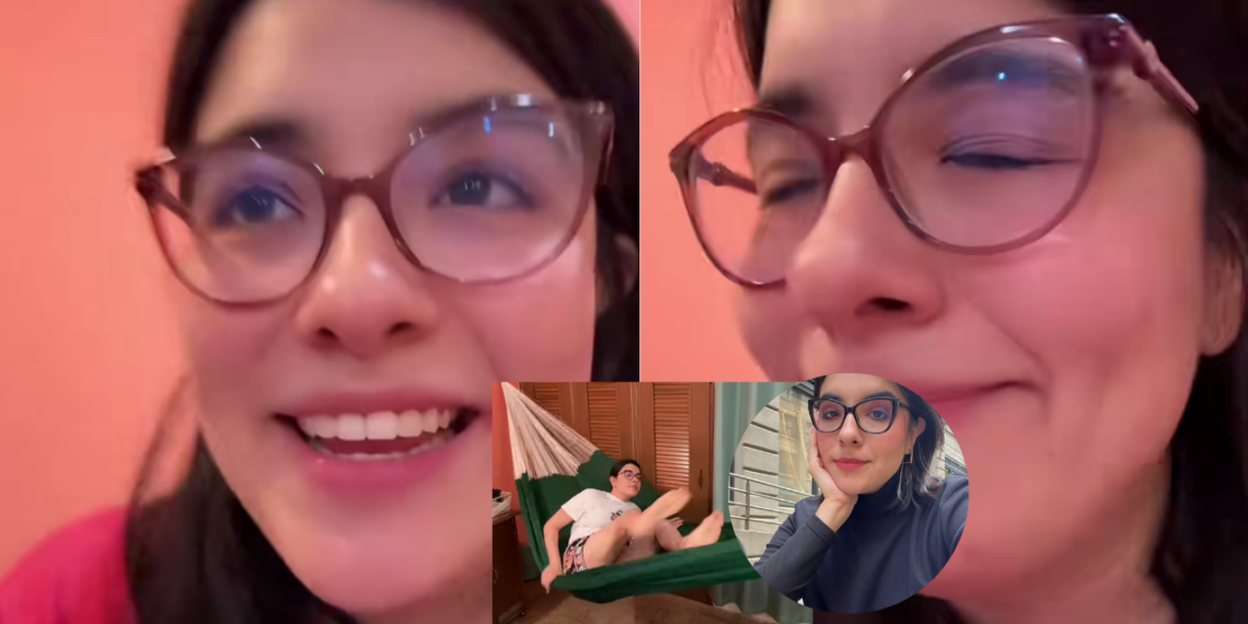 Influencer yucateca cuenta cómo cae de su hamaca.