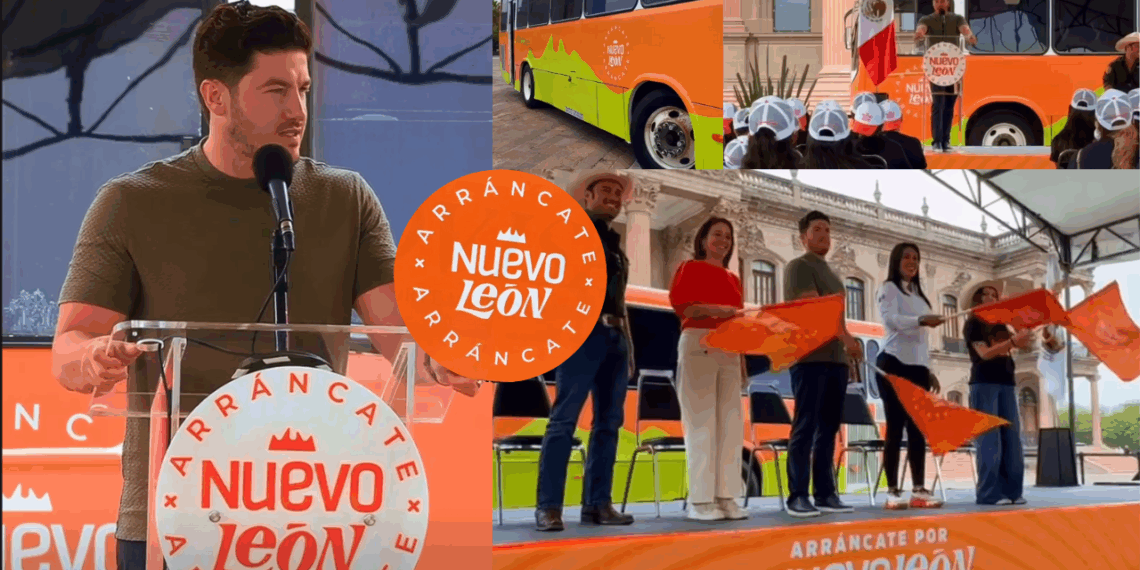Gobernador Samuel García da banderazo al programa Arráncate x Nuevo León.