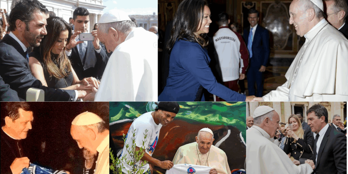 Celebridades colocan mensajes de despedida tras la muerte del Papa Francisco.