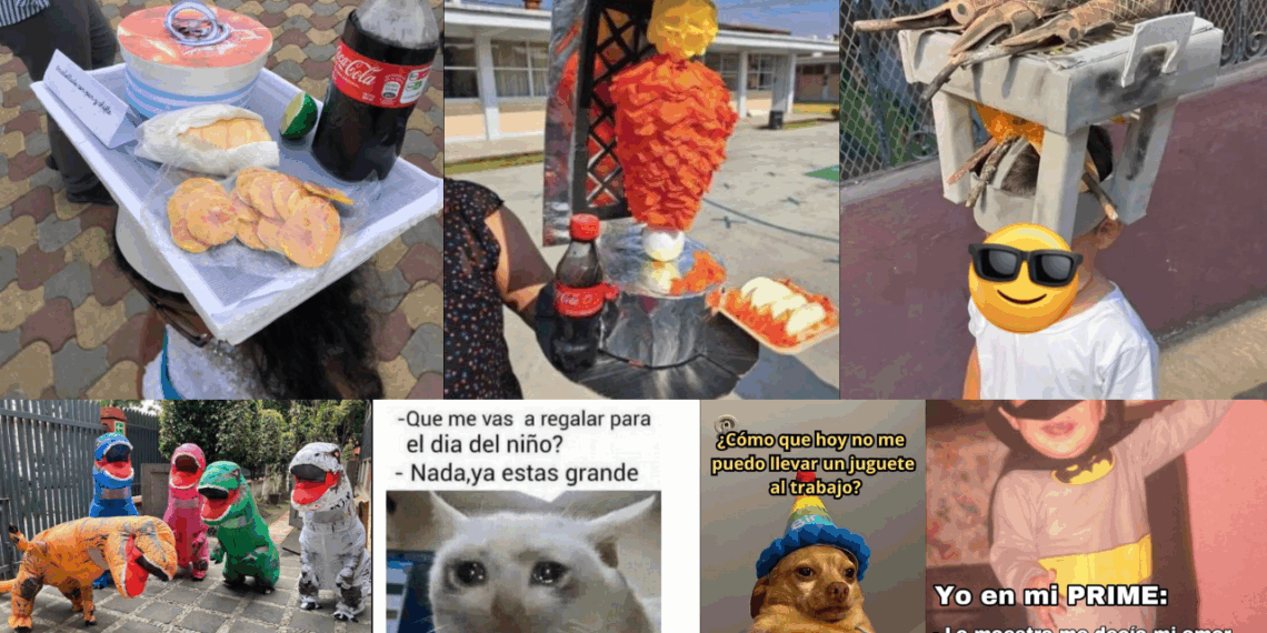 Mexicanos celebran Día del Niño con memes y fotografías en redes sociales.
