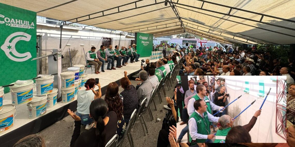 “Enchúlame la casa” ; Seguimos detonando programas en los municipios de Coahuila Manolo Jiménez