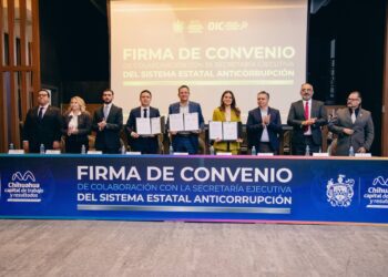 Fortalece municipio de Chihuahua la transparencia; firma convenio con la Secretaría Ejecutiva del Sistema Estatal Anticorrupción 
