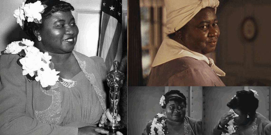 Hattie McDaniel, la primera mujer afroamericana en ganar un premio Oscar.
