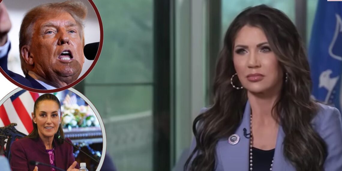 ‘La lista de cosas que a Trump le encantaría ver’ Las peticiones de Kristi Noem a Sheinbaum sobre migración y seguridad 