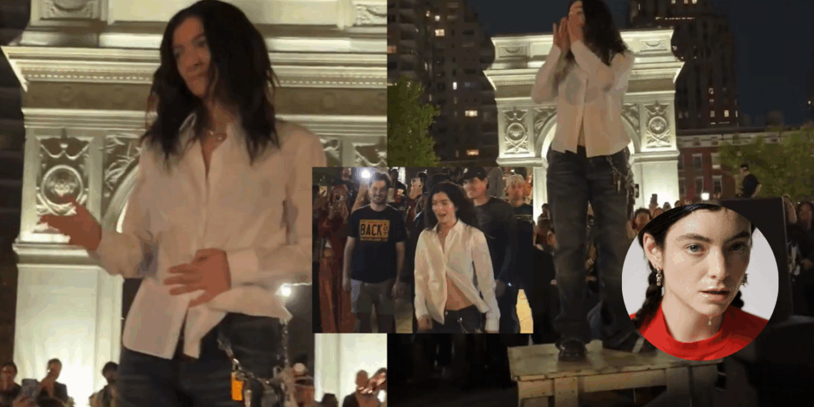 Lorde presenta su nuevo sencillo ante sus fans en Nueva York