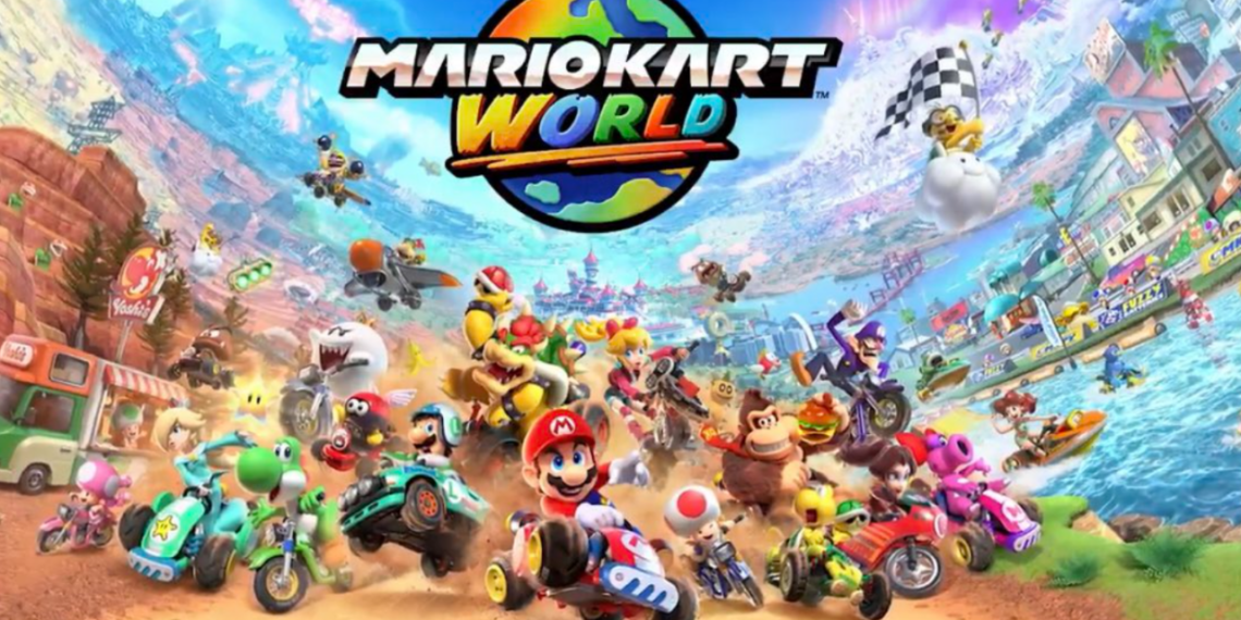 Conoce los detalles del videojuego Mario Kart World.