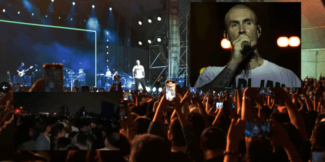 Maroon 5 se presenta con éxito en la Feria de Puebla 2025, desatando euforia y caos.