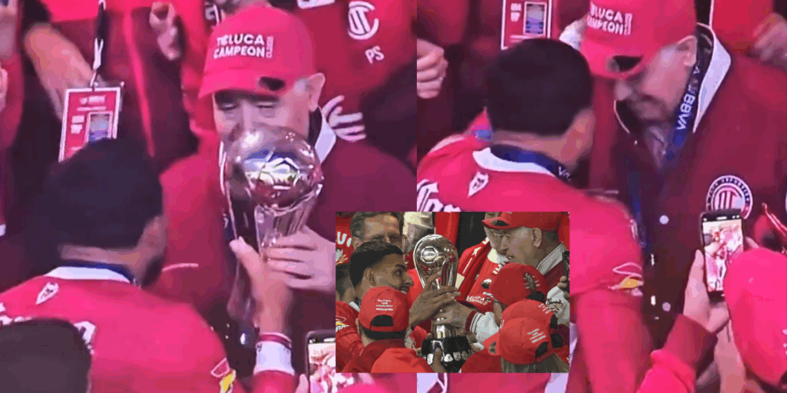 Alexis Vega entrega trofeo a Valentín Diez.