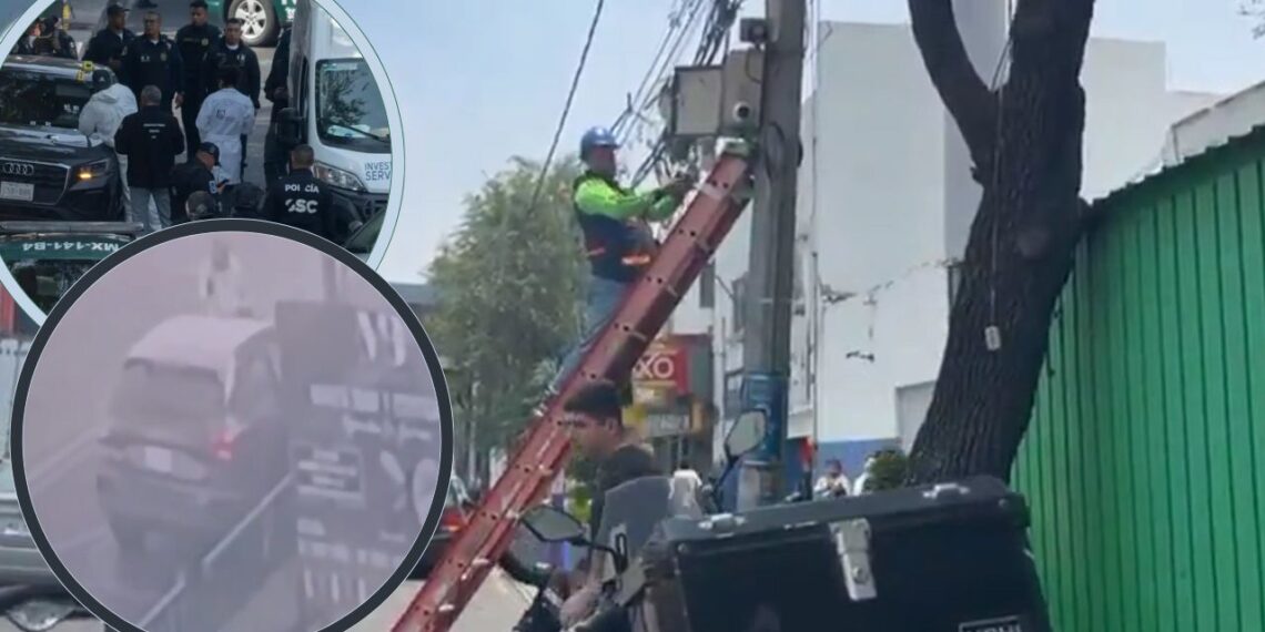 Cámara de videovigilancia de la CDMX sí funcionaba; C5 ya analiza videos del asesinato de funcionarios de Clara Brugada