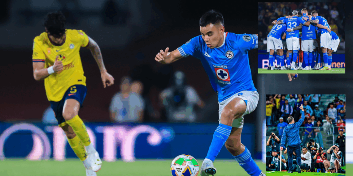 Cruz Azul vende 1-0 al América en las semifinales de ida.