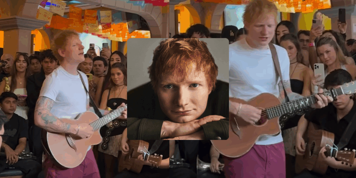 Ed Sheeran se presentó en un evento privado en el Salón Tenampa en Garibaldi.