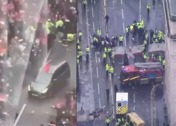 Imágenes sensibles: Hombre atropella a varias personas en el centro de Liverpool