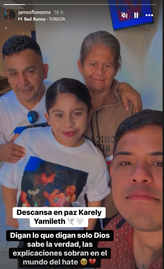 Mánager de Lupita TikTok comparte fotografía de la influencer en el funderal de su hij,a