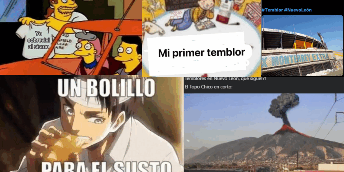 Usuarios crean memes por Sismo en Nuevo León.