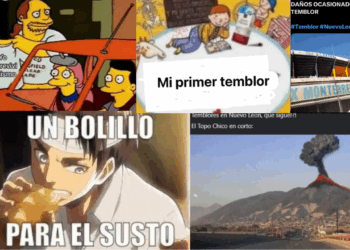 Usuarios crean memes por Sismo en Nuevo León.