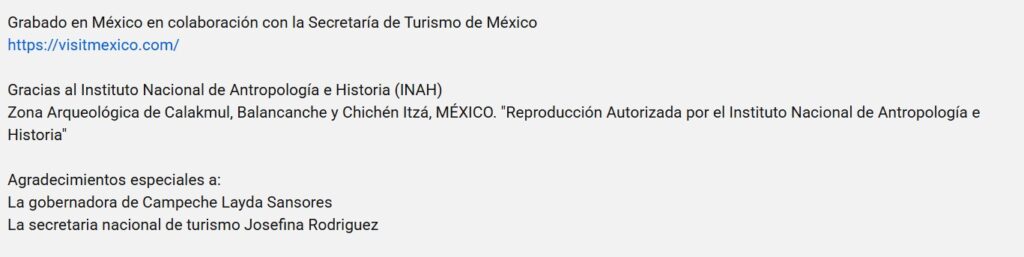 Layda Sansores fue incluida en los créditos del video de MrBeast junto a la secretaria de Cultura Federal, Claudia Curiel.