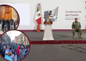 “No vemos por qué cerrar el Palacio cuando hay diálogo” Sheinbaum sobre protesta de la CNTE en Palacio