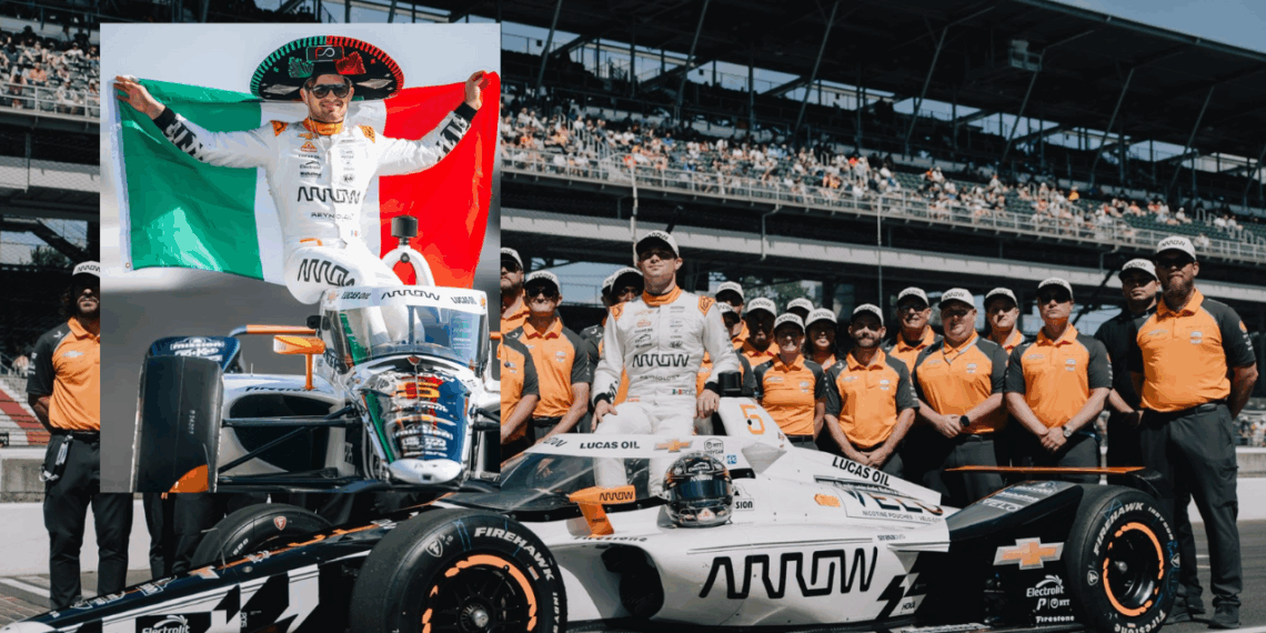 Pato O'ward se convierte en el primer mexicano en arrancar en la prestigiosa primera fila de las 500 Millas de Indianápolis.