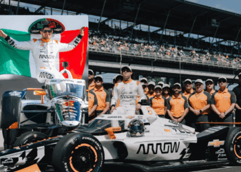 Pato O'ward se convierte en el primer mexicano en arrancar en la prestigiosa primera fila de las 500 Millas de Indianápolis.