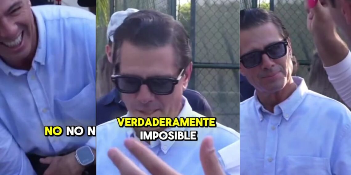 Reaparece Peña Nieto haciendo trucos de magia