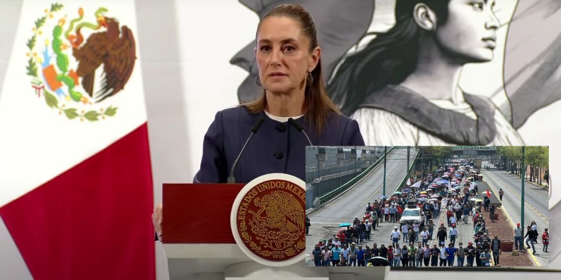Sheinbaum acusa a la CNTE de no asistir a la primera mesa de diálogo;
