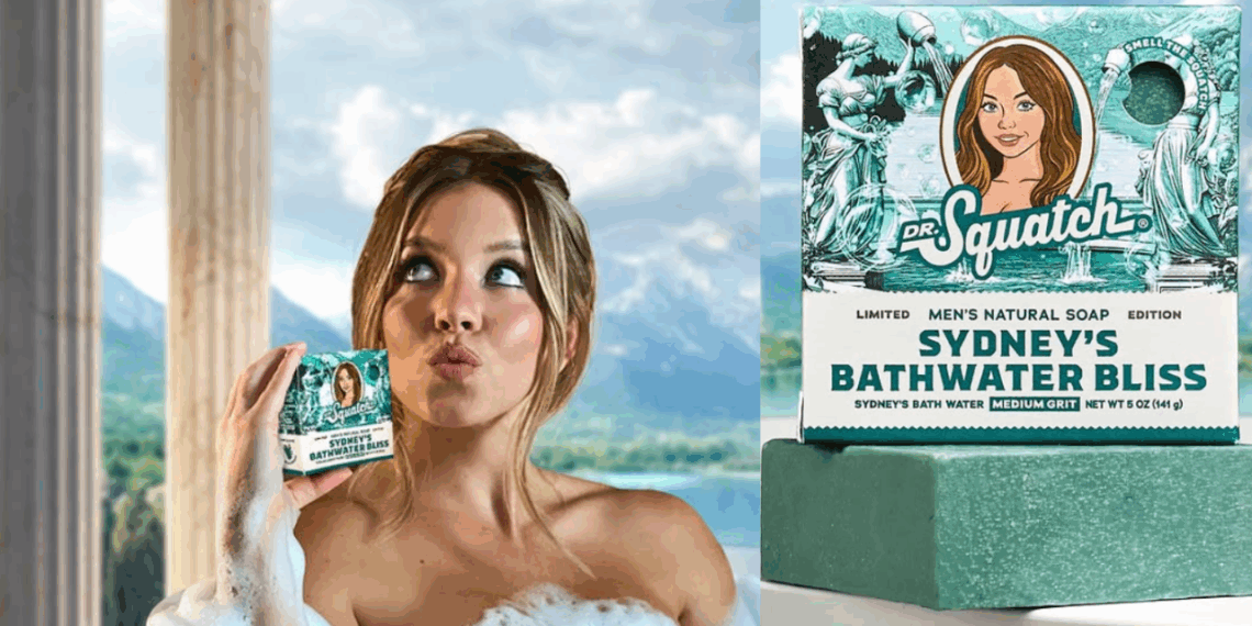 La actriz Sydney Sweeney lanzará jabón elaborado con agua de su bañera.