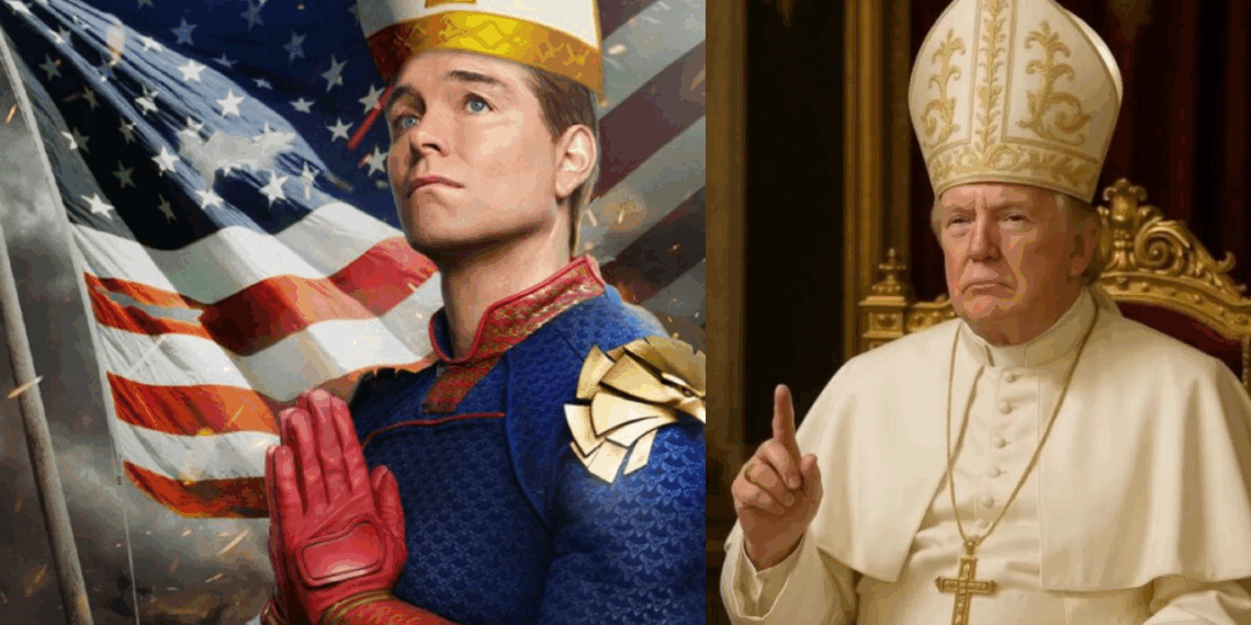 The Boys realizan parodia a Donald Trump con su imagen falsa del Papa.