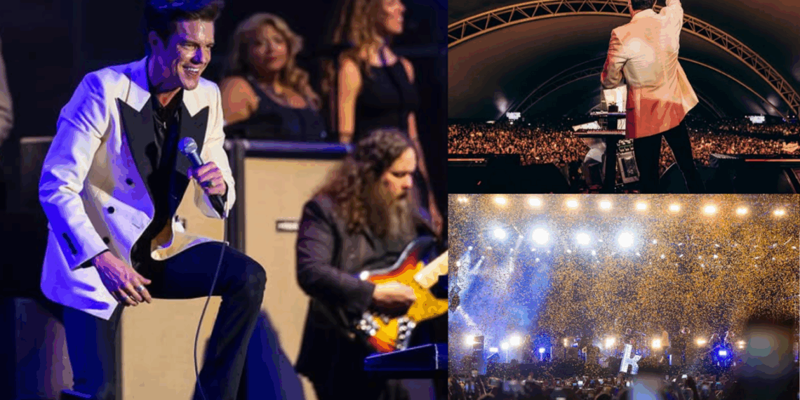 ¡Perdonados por atraso! The Killers dan gran show en la Feria de San Marcos.