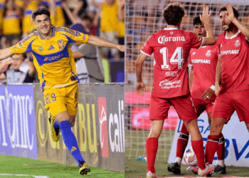 Tigres y Toluca empatan en el partido de ida de la semifinal de la Liga MX,