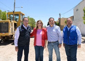 Maru Campos impulsa rehabilitación de drenaje en Delicias