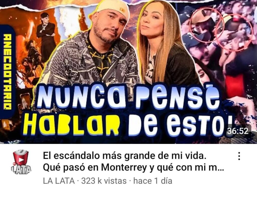 Alex Montiel y su esposa negando infidelidad.