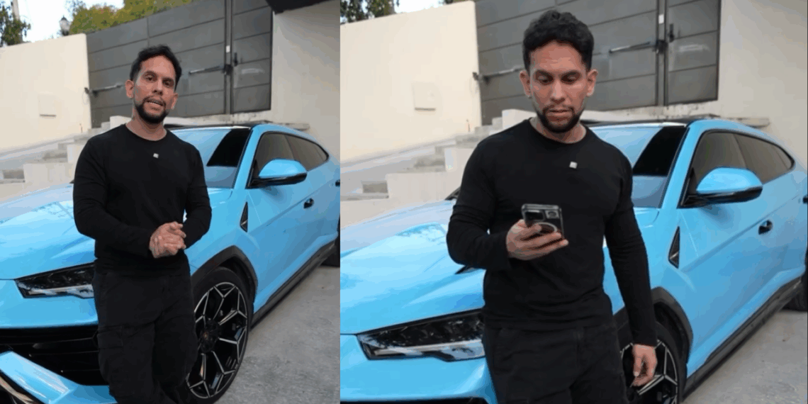 Alfredo Valenzuela es víctima de robo millonario, le quitan su Lamborghini