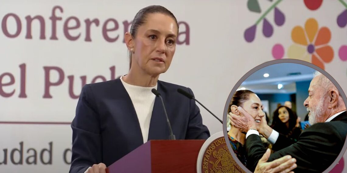 “Así abraza el presidente Lula”. Sheinbaum responde a las críticas sobre el presidente Brasil