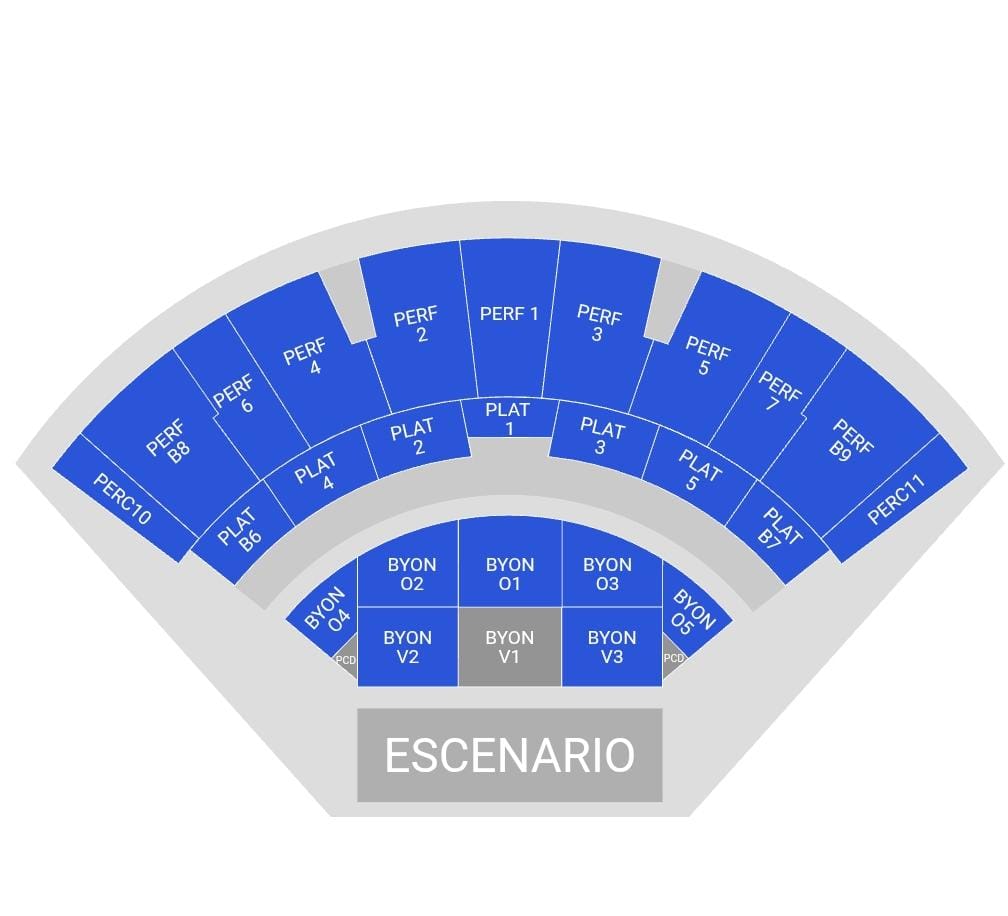 Mapa de precios Auditorio Banamex.