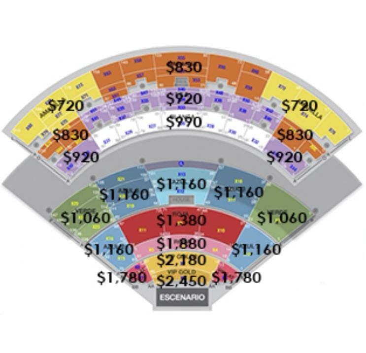 Conoce los precios del Auditorio Telmex en Guadalajara de Cazzu.