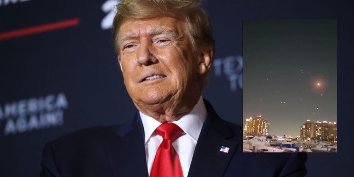 Califica Trump de muy débil ataque de Irán a Qatar; agradece que hayan sido avisados