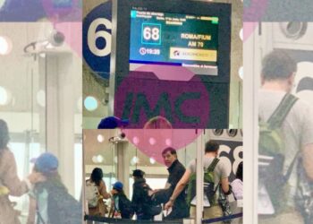 Captan a Noroña viajando nuevamente a Europa; esta vez en clase turista