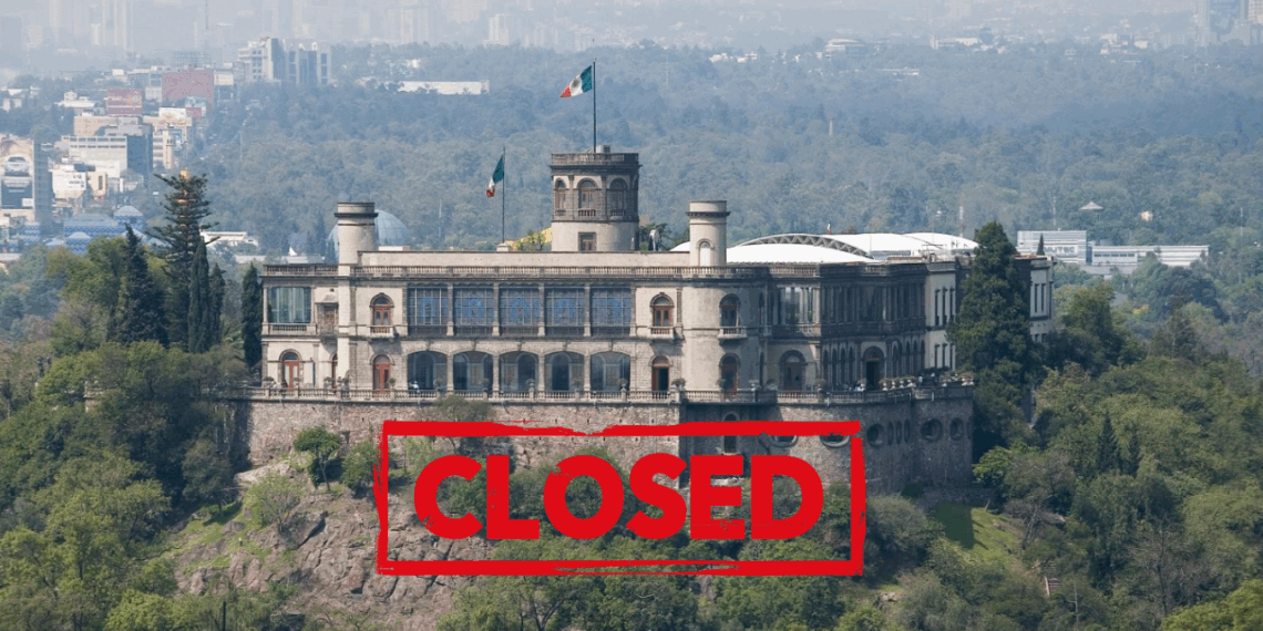 Cierran Castillo de Chapultepec y otros museos del INAH