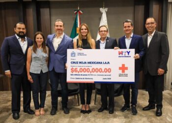 Cruz Roja recibe donativo de 6 mdp por parte de municipio de Monterrey