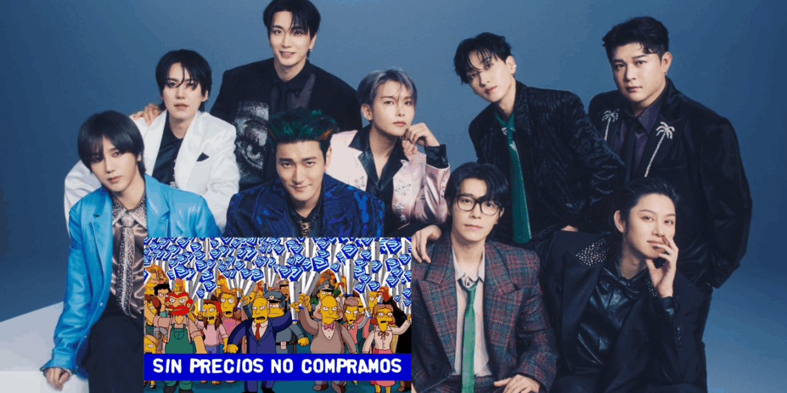Fans de Super Junior protestan contra Ocesa por no dar los precios de los boletos para su concierto.